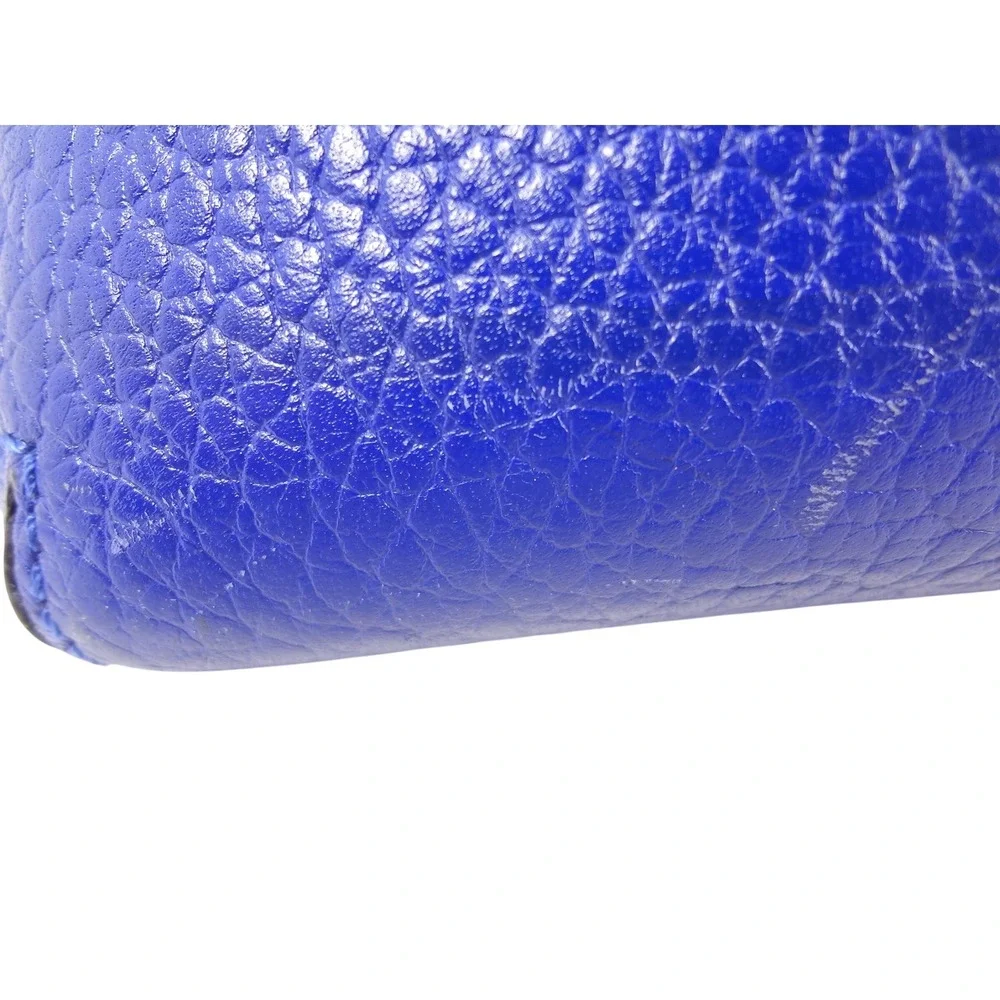 Kate Spade NY Southport Ave Jenny‎ Blue Pebbled Leather Dome Satchel Crossbody